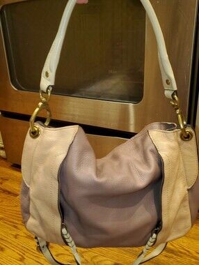 orYANY Two-Tone Leather Handbag - Gorgeous!